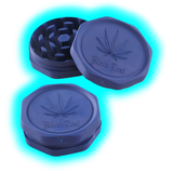 Black Leaf Biodegradable Grinder LEAF 2Parts 62mm Blue