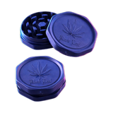 Black Leaf Biodegradable Grinder LEAF 2Parts 62mm Blue