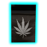 Black Leaf Black Silver Leaf Reclosable Plasticbags 40 x 60mm 100pcs
