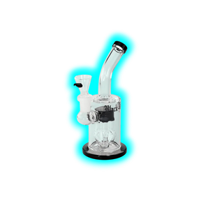 Black Leaf Bubbler mit Baumperkolator 17cm Schwarz