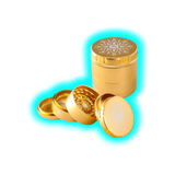 Black Leaf CNC Flower Grinder 5 parti Oro 62mm