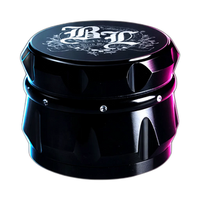 Black Leaf Crown Metalgrinder 4-teilig Black