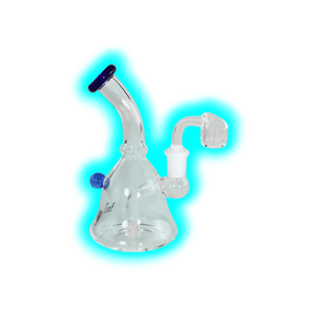 Black Leaf Dab Rig mit Lochdiffusor 15.5cm Blau