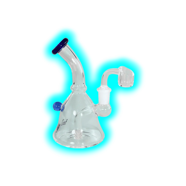 Black Leaf Dab Rig mit Lochdiffusor 15.5cm Blau