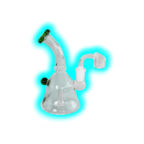 Black Leaf Dab Rig mit Lochdiffusor 15.5cm Grün