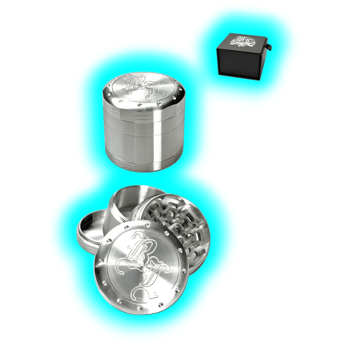Black Leaf Deep Engraving Grinder 4-parts