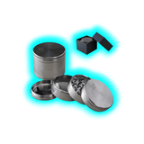 Black Leaf Edelstahl Grinder 4 Parts