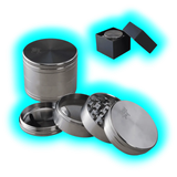 Black Leaf Edelstahl Grinder 4 Parts
