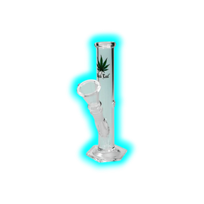 Black Leaf Glass Bong 20cm