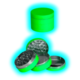 Black Leaf Grinder Glow in the Dark 4 Parts
