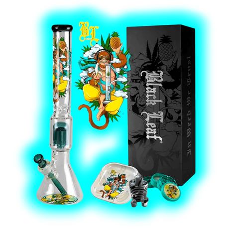 Black Leaf Hanuman Bong Set