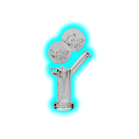 Black Leaf Honeybubbler With Honeypot Clear