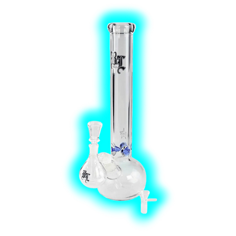 Black Leaf Ice Bong 9mm mit Vorkühler 38cmBlack Leaf