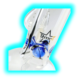 Black Leaf Ice Bong 9mm mit Vorkühler 44.5cm