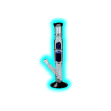 Black Leaf' Ice Bong Baumperkolator blau/schwarz 38cm