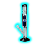Black Leaf' Ice Bong Baumperkolator blau/schwarz 38cm