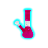 Black Leaf Ice Bong Domeperkolator 21cm Pink