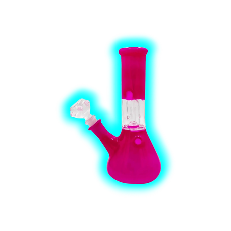Black Leaf Ice Bong Domeperkolator 21cm Pink