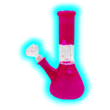 Black Leaf Ice Bong Domeperkolator 21cm Pink