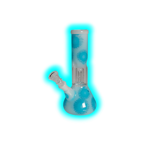 Black Leaf Ice Bong Domeperkolator Blue 21.5 cm