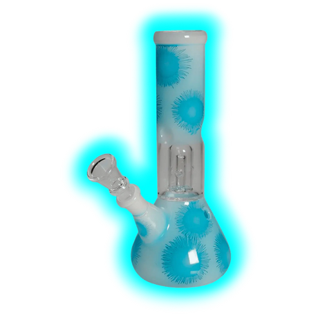 Black Leaf Ice Bong Domeperkolator Blue 21.5 cm