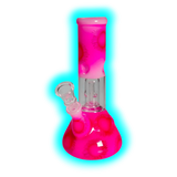 Black Leaf Ice Bong Domeperkolator Pink 21.5 cm