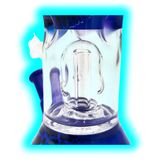 Black Leaf Ice Bong Kuppelperkolator Blu