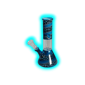 Black Leaf Ice Bong Kuppelperkulator Hellblau