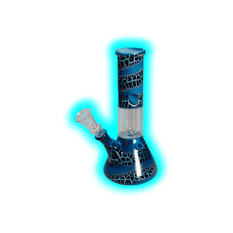 Black Leaf Ice Bong Kuppelperkulator Hellblau