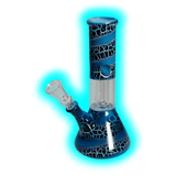 Black Leaf Ice Bong Kuppelperkulator Hellblau
