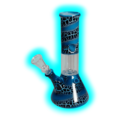 Black Leaf Ice Bong Kuppelperkulator Hellblau