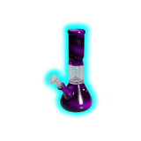 Black Leaf Ice Bong Kuppelperkulator Violet
