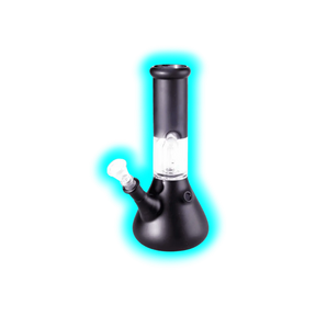 Black Leaf Ice Bong mit Kuppelperkolator schwarz
