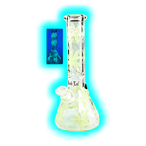 Black Leaf Leaf painted Beaker Bong 32cm