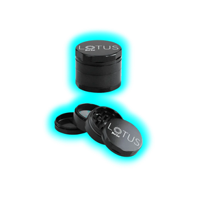 Black Leaf Lotus Grinder Grey 53mm