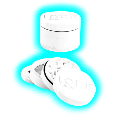Black Leaf Lotus Grinder White 53mm