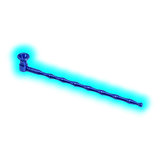 Black Leaf Metal Pipe Blue
