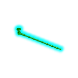 Black Leaf Metal Pipe Green