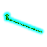 Black Leaf Metal Pipe Green