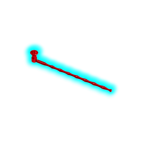 Black Leaf Metal Pipe Red