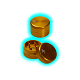 Black Leaf Mini Grinder 2-teilig Gold
