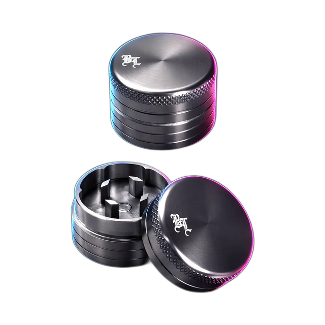 Black Leaf Mini Grinder 2-teilig Silber