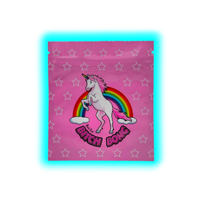 Black Leaf Mylar Bag Bitch Bong 50pcs