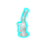 Black Leaf Perkolator Bubbler 23cm White