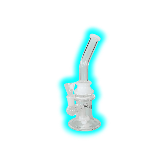 Black Leaf Perkolator Bubbler 23cm White