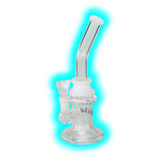 Black Leaf Perkolator Bubbler 23cm White