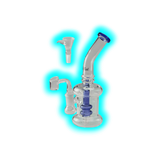 Black Leaf Perkolator Dab Rig 19.5cm Blue