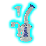 Black Leaf Perkolator Dab Rig 19.5cm Blue