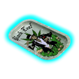Black Leaf Rolling Tray Hempmaster 206 x 105mm