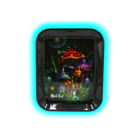 Black Leaf Rolling Tray L Mushroom 340 x 270mm